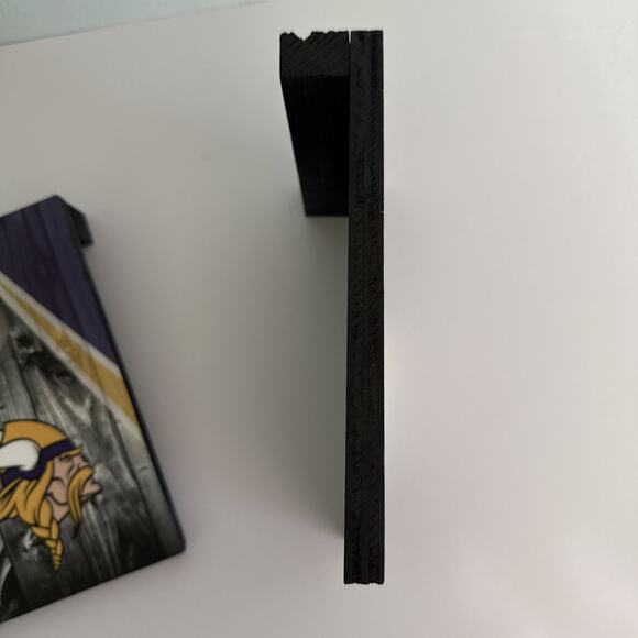 Tabletop Minnesota Vikings Cornhole Bean Bag Toss Game 7.5x5 NO BAGS - Picture 2 of 3